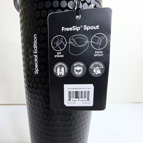 Owala 30 oz FreeSip Sway Golf Travel Tumbler Water Bottle Black - NEW - Picture 6 of 9